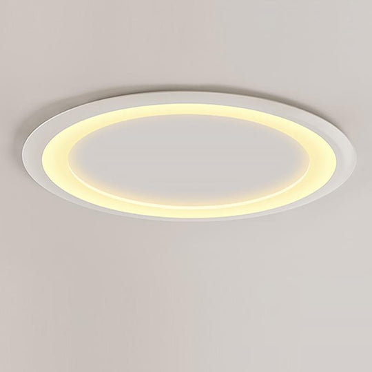 Ultrathin Round LED Flush Mount Ceiling Light – Modern Minimalist Design