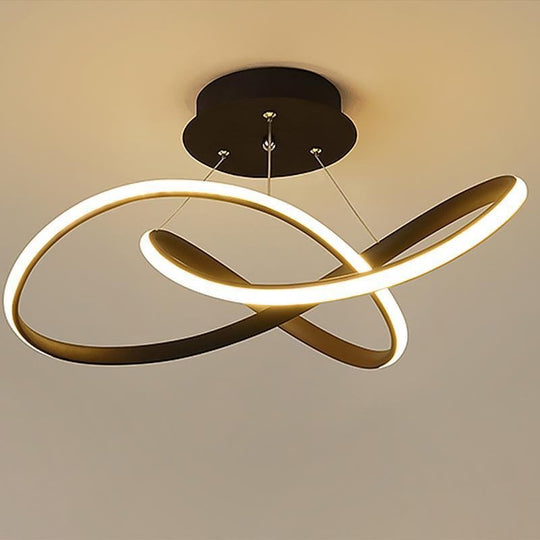 20" LED Ribbon Modern Flush Mount Ceiling Light