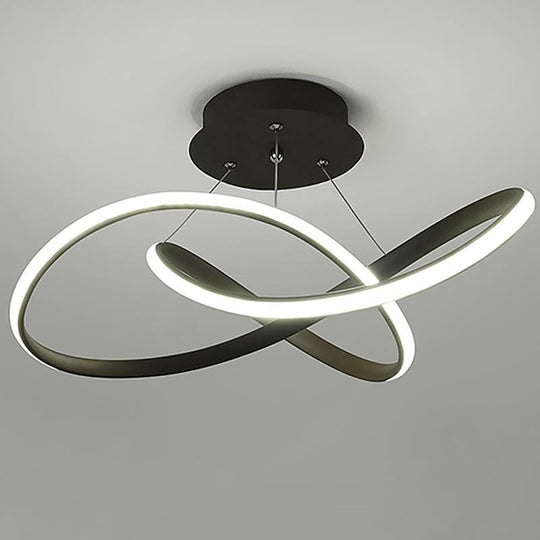 20" LED Ribbon Modern Flush Mount Ceiling Light