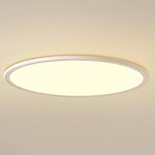 30" Round – Ultra-Thin LED Flush Mount Modern Ceiling Light