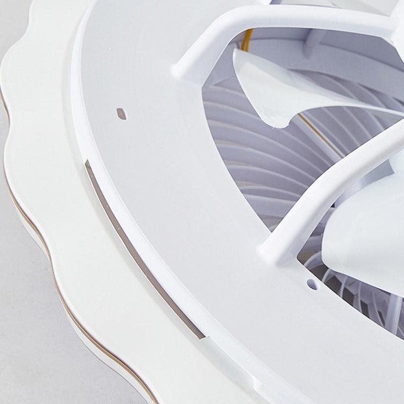 Crown-Shaped Bladeless LED Ceiling Fan with Remote Control