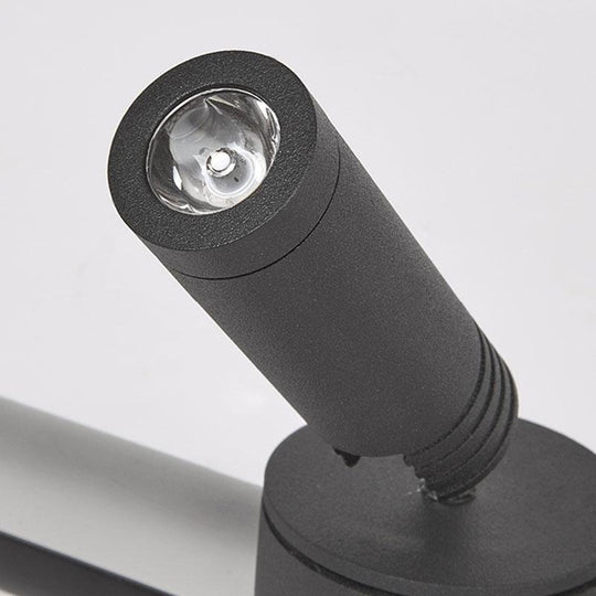 Modern LED Bar Flush Mount Ceiling Light with Adjustable Spotlights