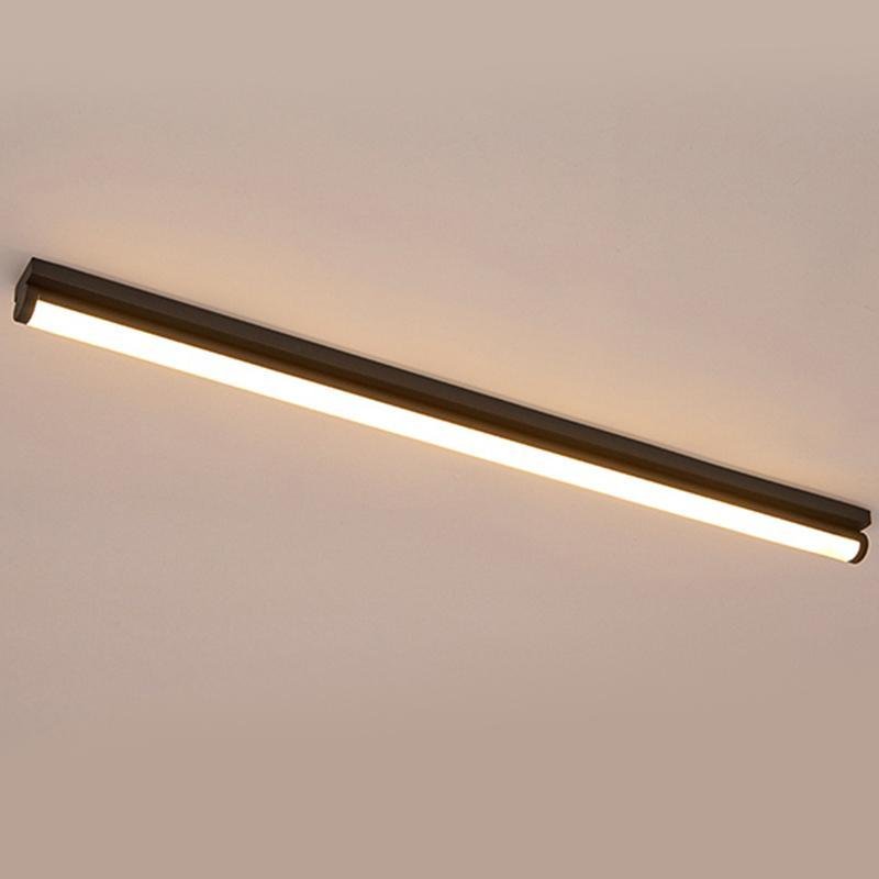 24'' / 30'' Rectangular LED Modern Flush Mount Lighting – White or Black Finish
