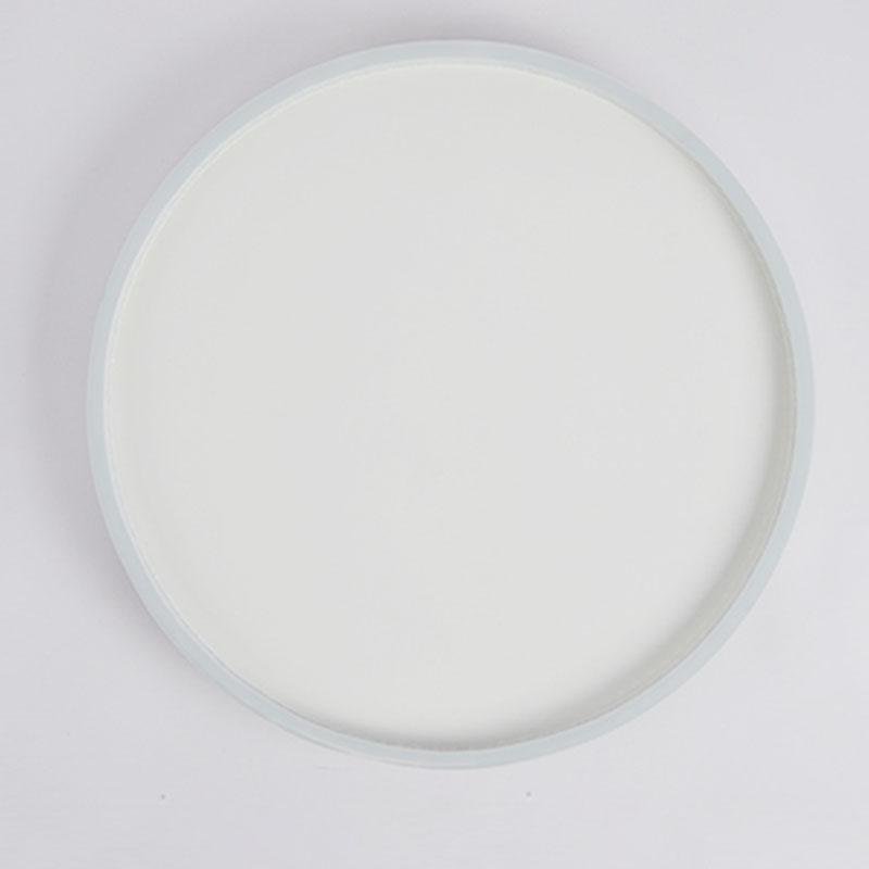 Modern Round Dimmable LED Flush Mount Ceiling Light with Hollow Edge