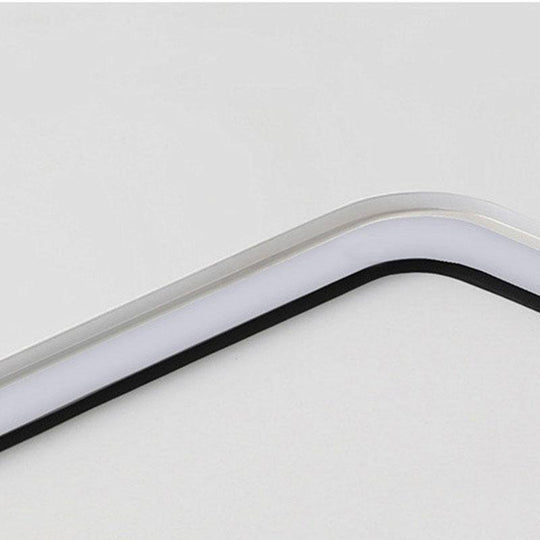 24'' Square Modern Flush Mount LED Dimmable Ceiling Light with Edge