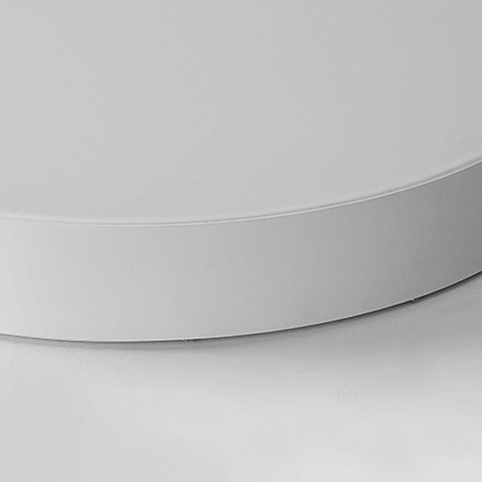 16'' Round Dimmable Modern Flush Mount LED Ceiling Light with Remote