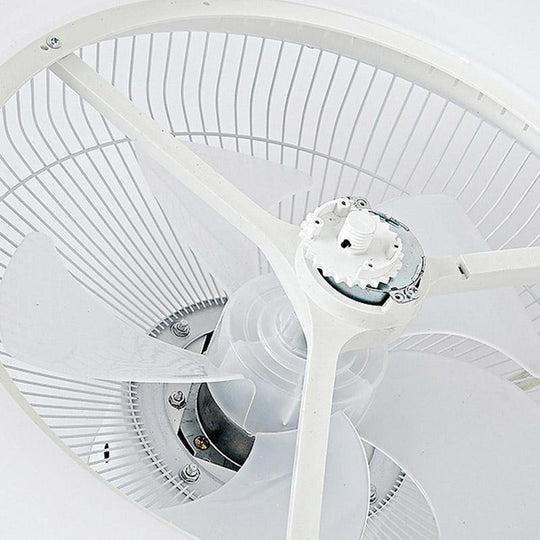Crown-Shaped Bladeless LED Ceiling Fan with Remote Control