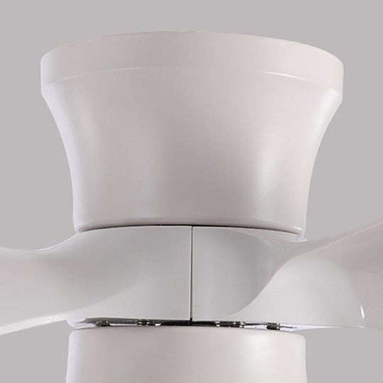 3 Blade Flush Mount Ceiling Fan with LED Light
