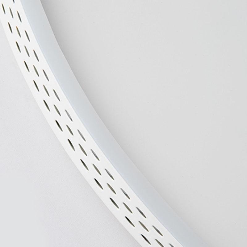 Modern Round Dimmable LED Flush Mount Ceiling Light with Hollow Edge