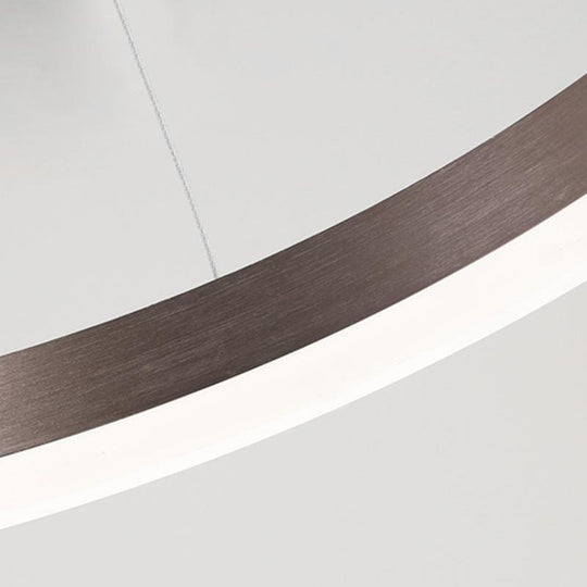 16'' Simple Circle Pendant Light with Acrylic Shade