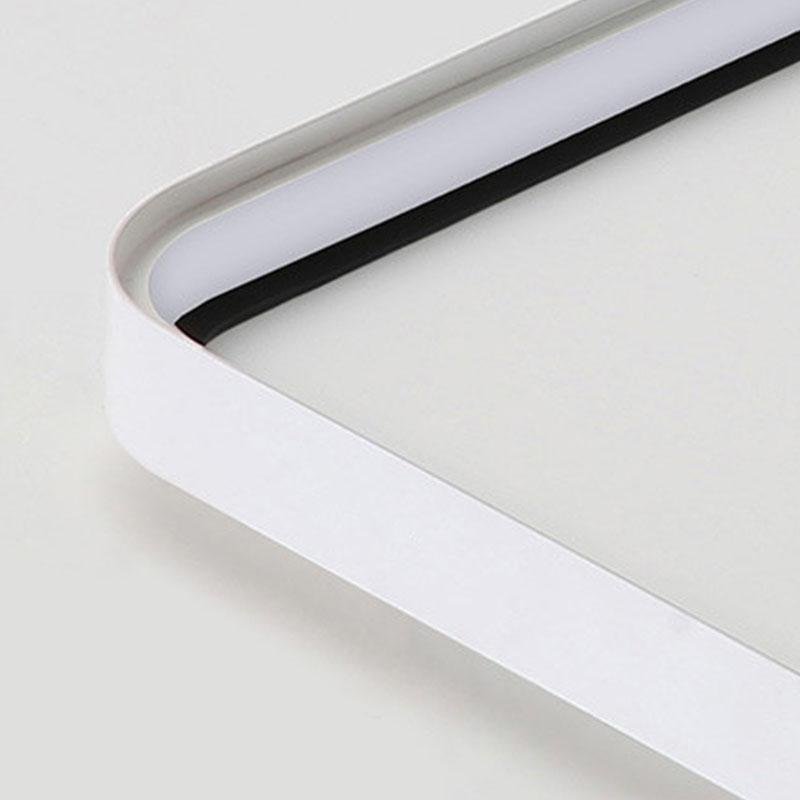 24'' Square Modern Flush Mount LED Dimmable Ceiling Light with Edge