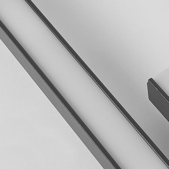 35" Modern Rectangular LED Flush Mount Ceiling Light