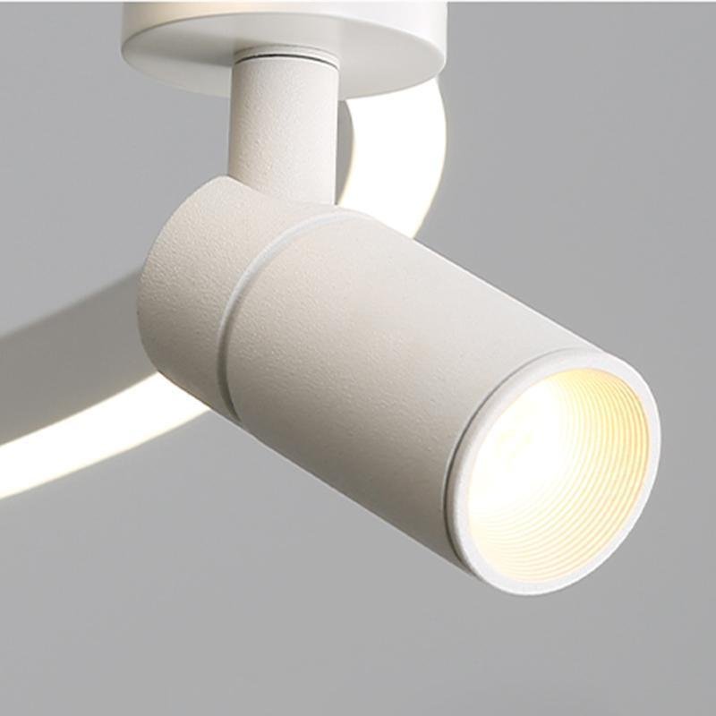 3-Head Spotlight Linear LED Chandelier with Remote Control