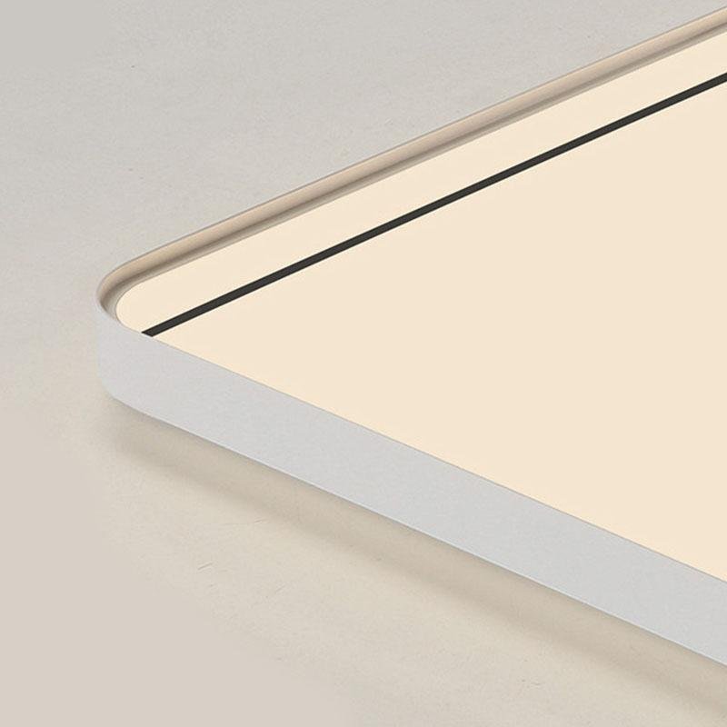 24'' Square Modern Flush Mount LED Dimmable Ceiling Light with Edge
