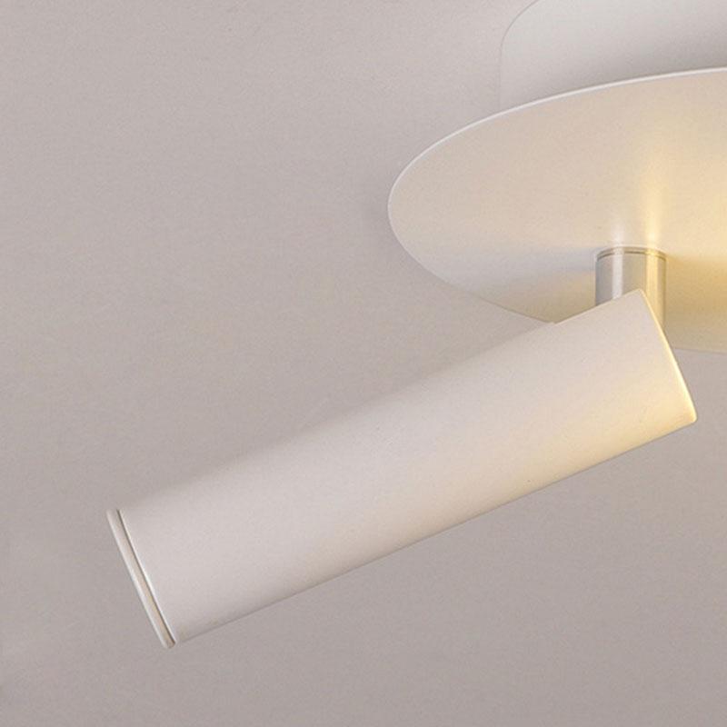 8'' Round Small Flush Mount LED Light with Adjustable Spotlight