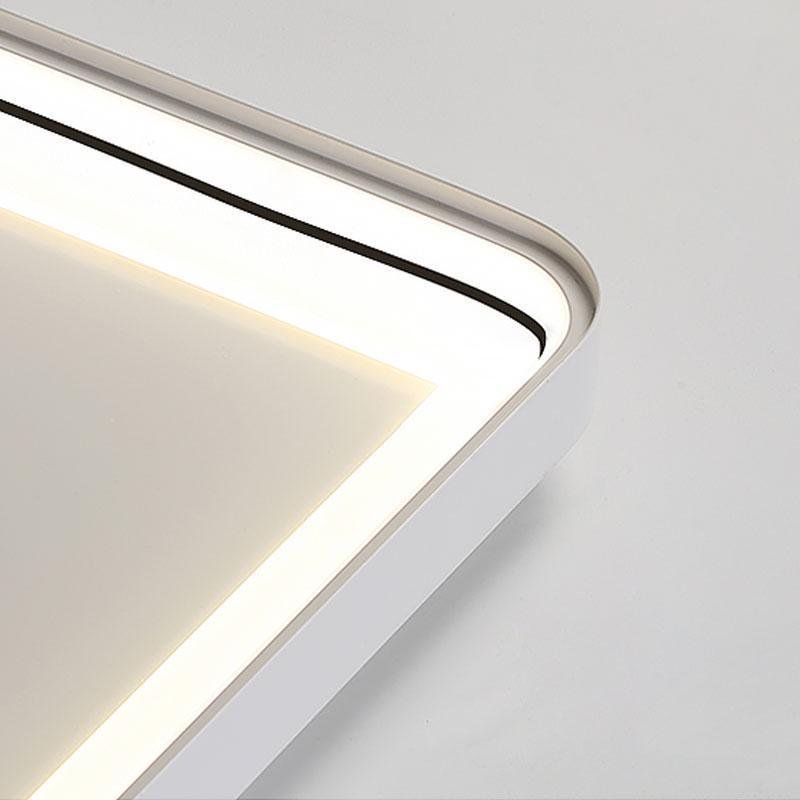 16'' Square Dimmable Flush Mount LED Light with 2 Adjustable Spotlights