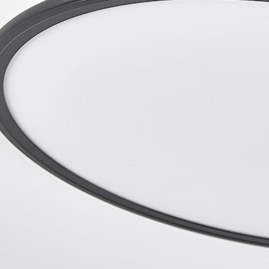 30" Round – Ultra-Thin LED Flush Mount Modern Ceiling Light