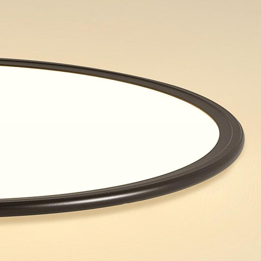 16" Modern LED Ultrathin Circle Flush Mount Ceiling Light