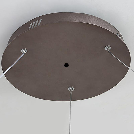 16'' Simple Circle Pendant Light with Acrylic Shade