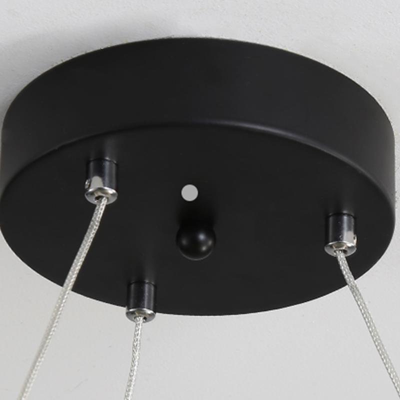 Simple Linear Adjustable Spotlight Circle LED Chandelier