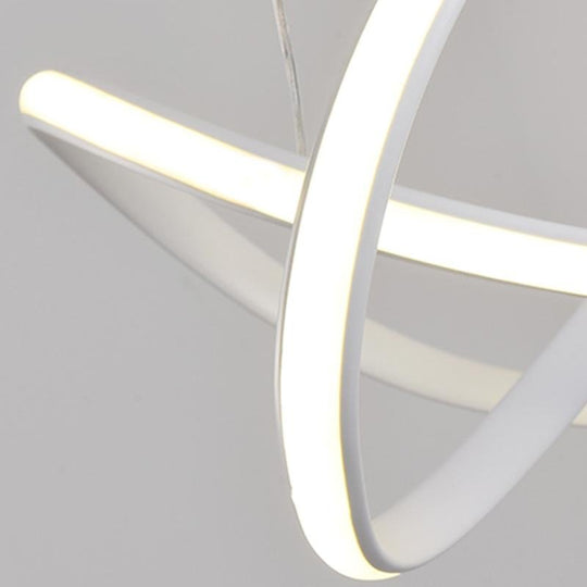 20" LED Ribbon Modern Flush Mount Ceiling Light