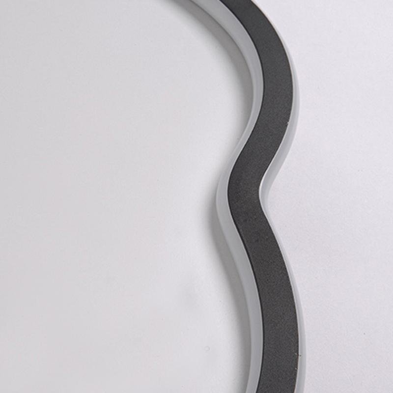 Cloud Shaped White & Black LED Flush Mount Ceiling Light – Modern Flower Design