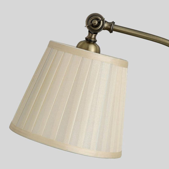 Industrial Empire-Style Metal Desk Lamp with Curved Arm