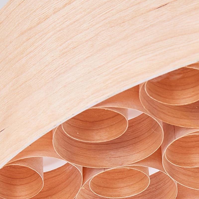 24'' Large Burlywood Drum Pendant Ceiling Light