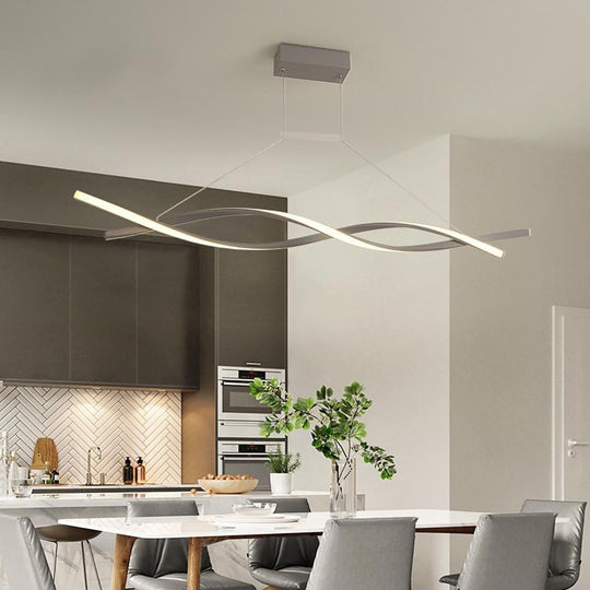 Interwoven Waves LED Modern Pendant Lighting