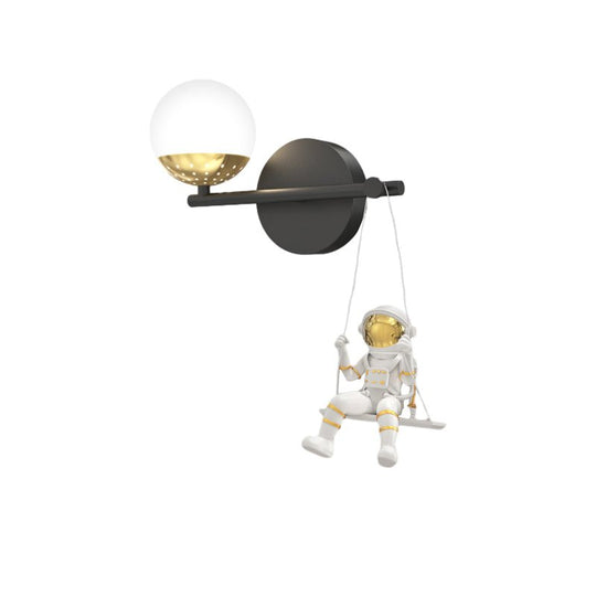 Acrylic Ball Astronaut Swing LED Wall Light – 3 Step Dimming