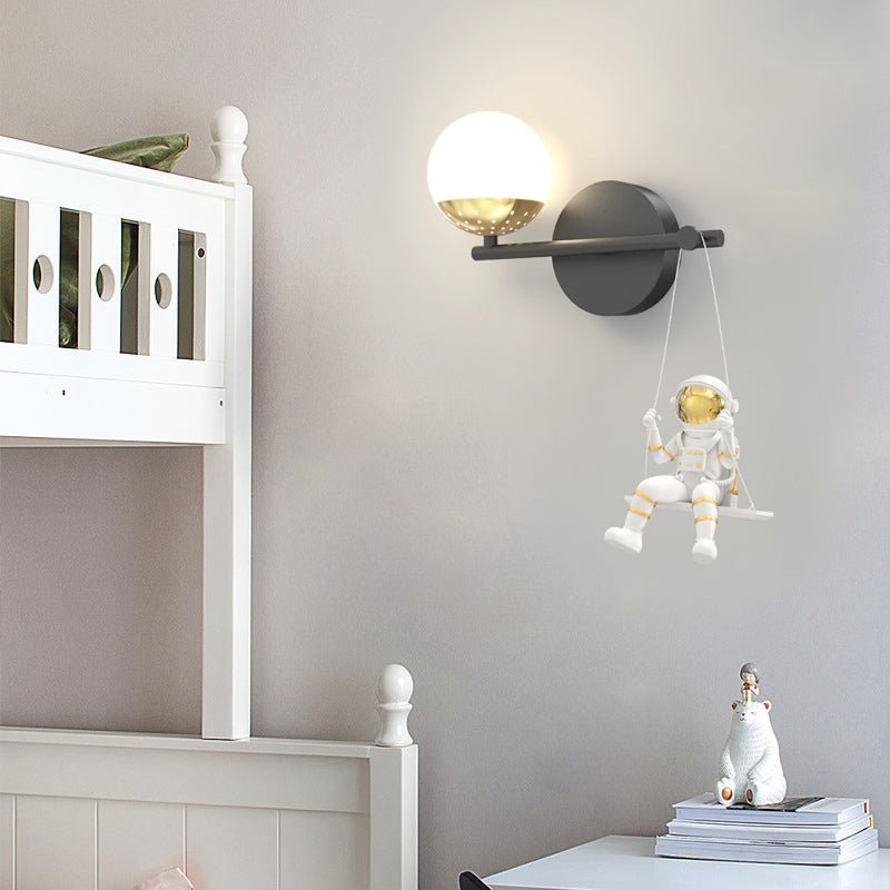Acrylic Ball Astronaut Swing LED Wall Light – 3 Step Dimming