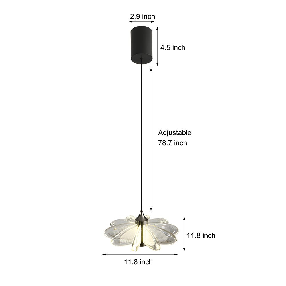 Acrylic Flower Light Luxury Modern Pendant Lamp