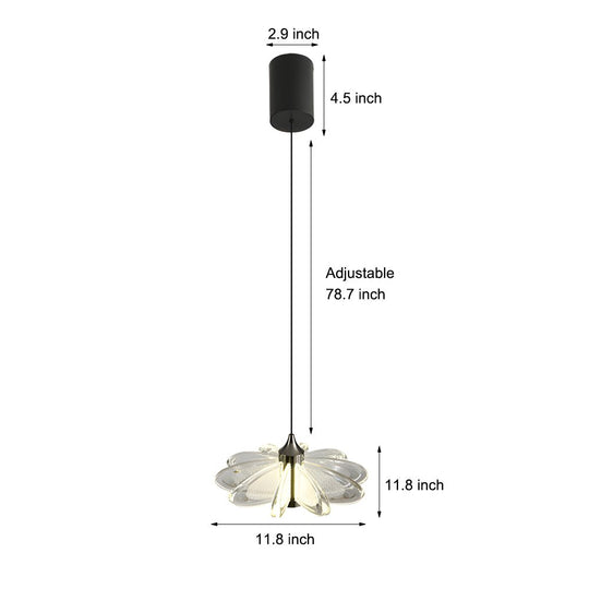 Acrylic Flower Light Luxury Modern Pendant Lamp