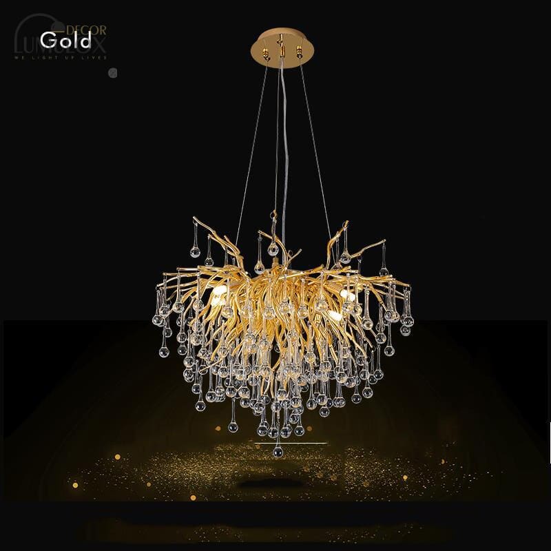 Creative Tree Branch LED Chandelier – Lovely Pink & Blue Pendant Light for Bedrooms