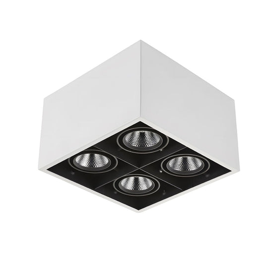 Adjustable 4 Head LED Flush Mount Cube Ceiling Spotlights