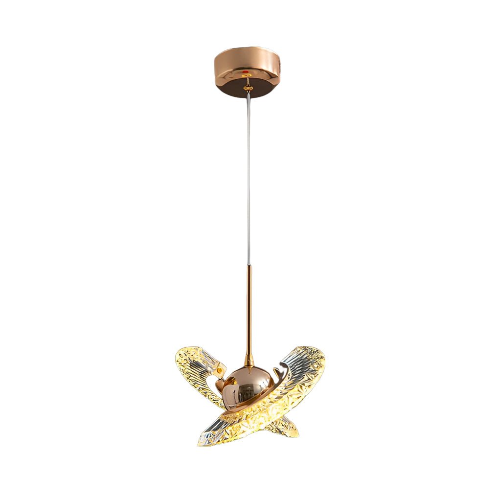 Adjustable Creative Plated Mirror Metal Ball LED Nordic Pendant Light