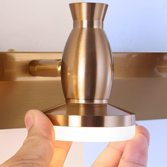 Adjustable Gold Bathroom Vanity Light – 3/4 Light LED Fixture