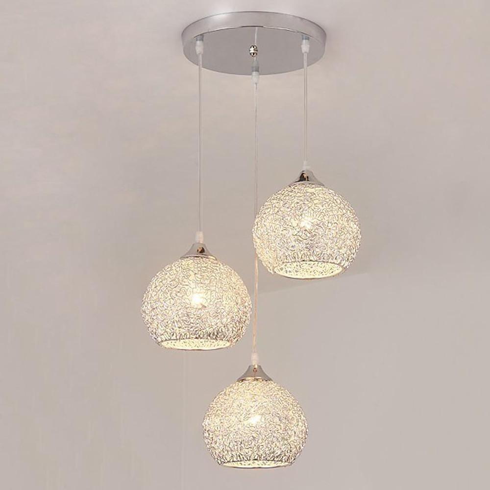 Semi-Transparent Cluster Metal Bar Pendant Light