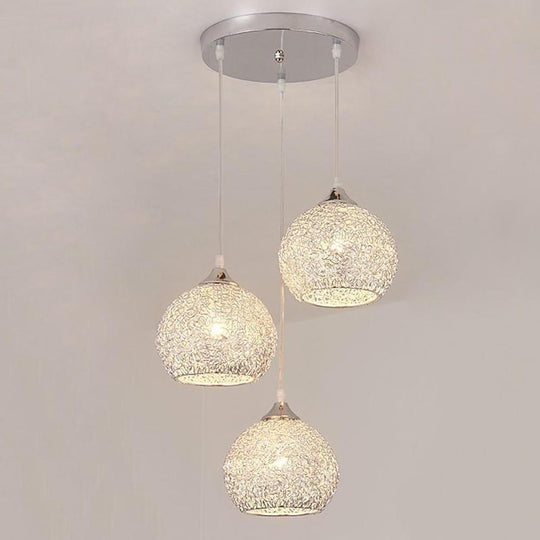 Semi-Transparent Cluster Metal Bar Pendant Light