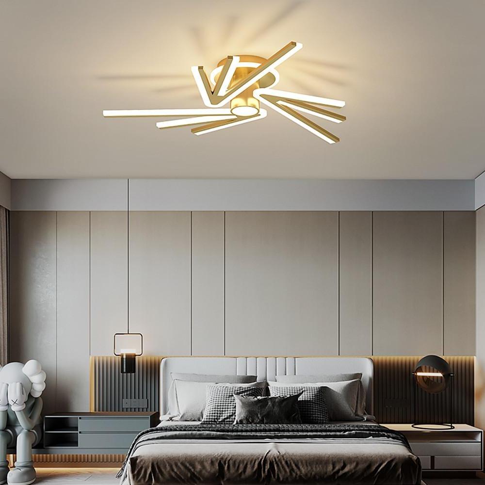 Abstract Tube Flower Shaped LED Nordic Flush Mount Ceiling Light