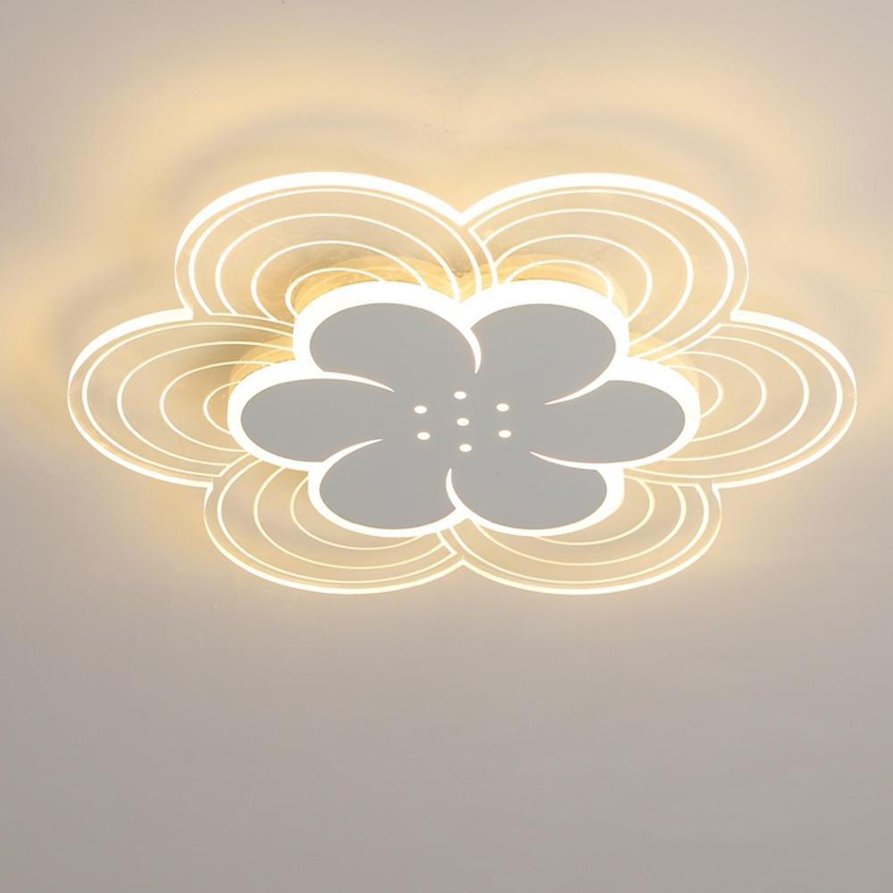 Flower Shaped Dimmable LED Modern Flush Mount Ceiling Light