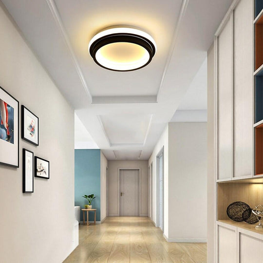PVC Metal Modern LED Flush Mount Ceiling Light