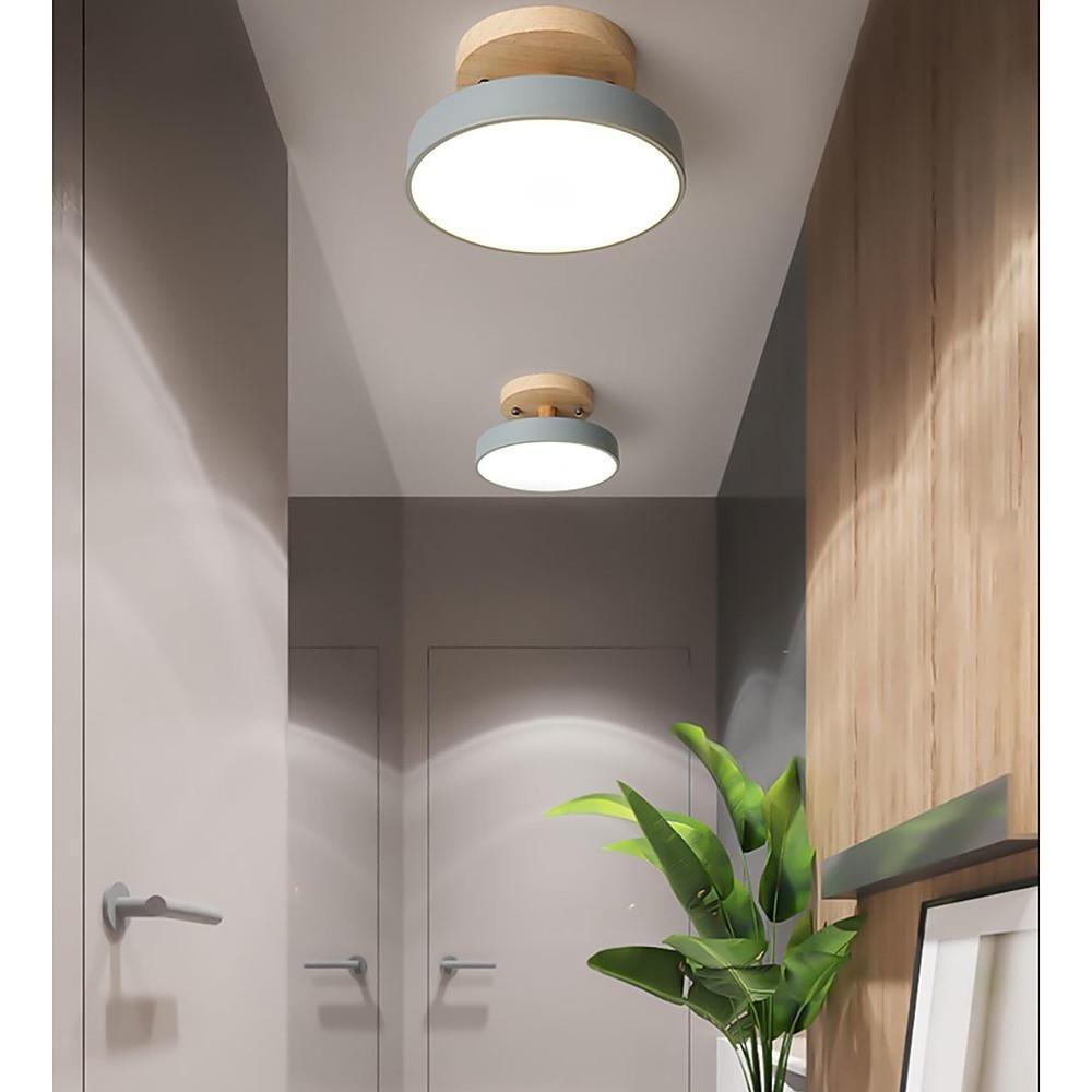 Round Minimalist Drum LED Flush Mount Ceiling Light