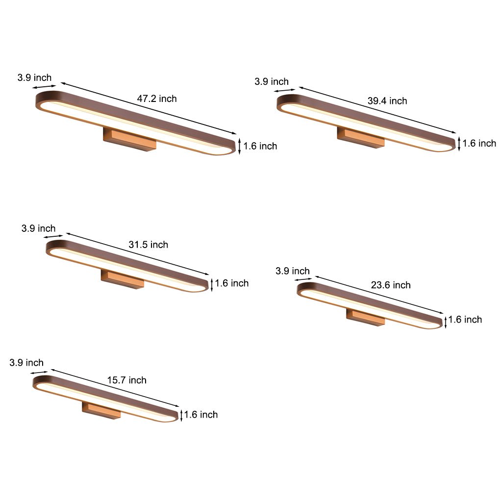 Annular Ring-Shaped LED Bathroom Vanity Light with 3-Step Dimming