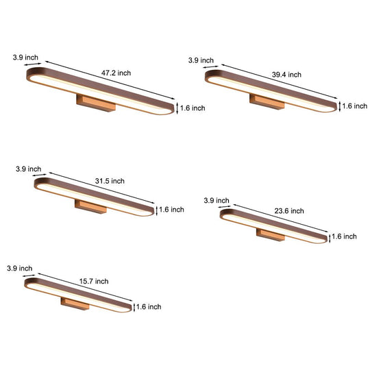 Annular Ring-Shaped LED Bathroom Vanity Light with 3-Step Dimming