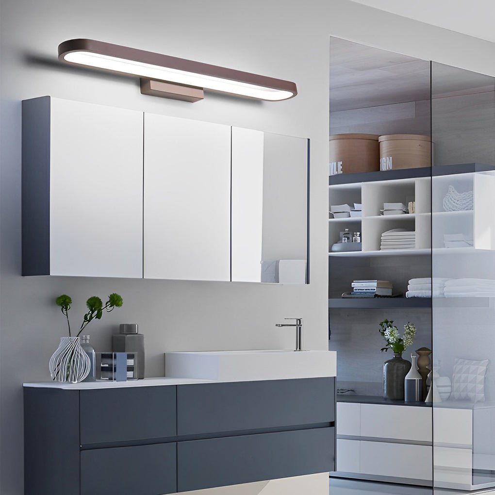 Annular Ring-Shaped LED Bathroom Vanity Light with 3-Step Dimming