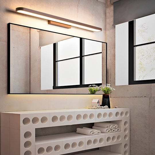 Annular Ring-Shaped LED Bathroom Vanity Light with 3-Step Dimming