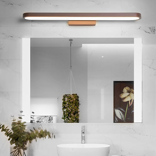 Annular Ring-Shaped LED Bathroom Vanity Light with 3-Step Dimming