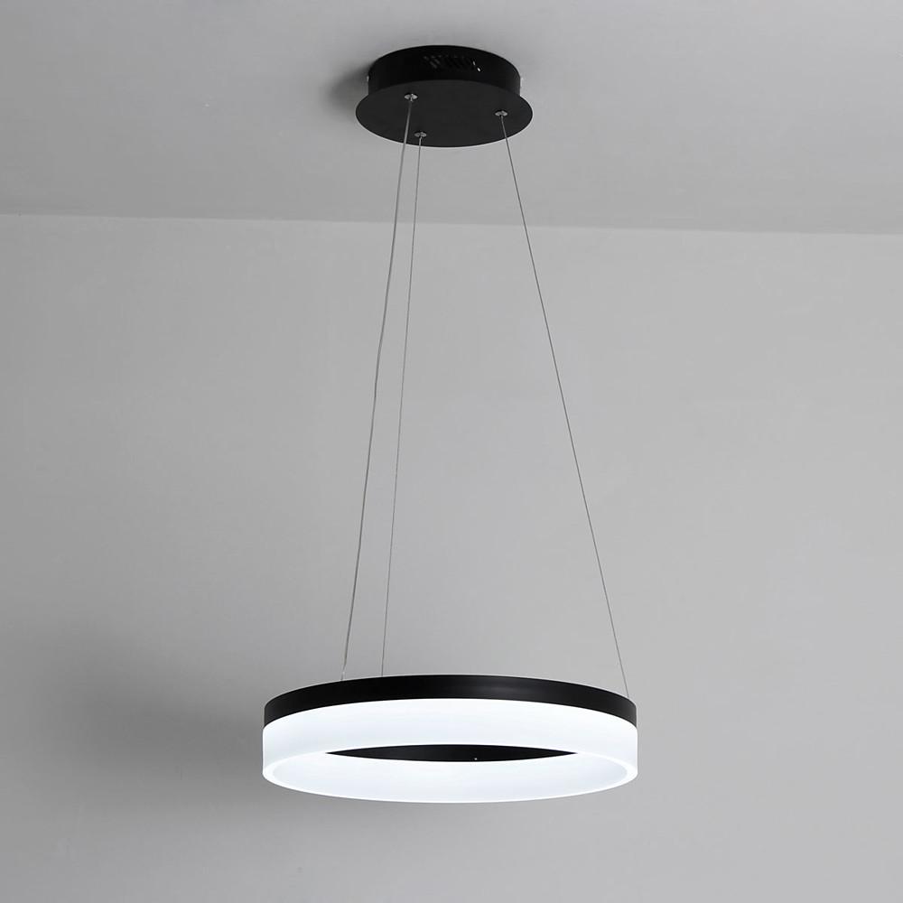 Circular Contemporary – Aluminum Acrylic LED Pendant Ceiling Light