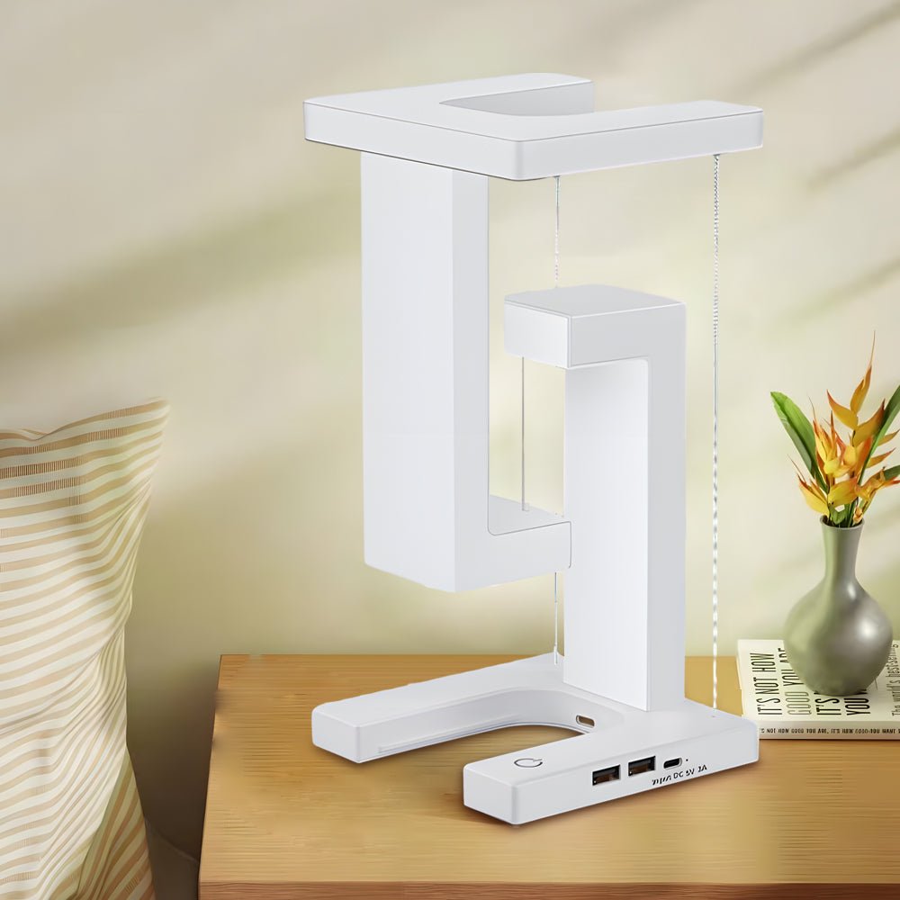 Anti Gravity LED Table Lamp with Wireless Charging and Touch Control